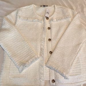 Ann Taylor NWT white lady jacket